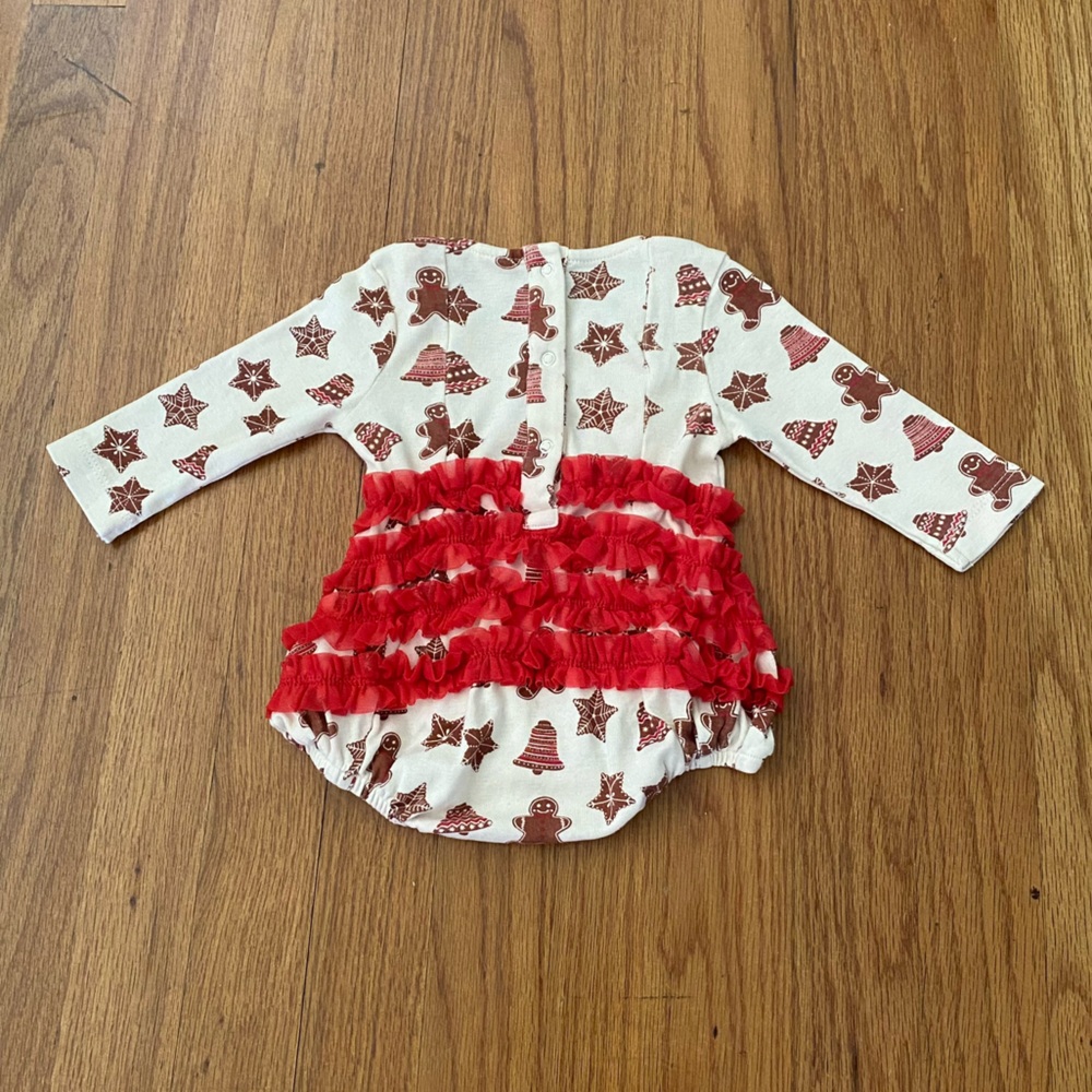 Kate Quinn Smocked and Tulle Baby Holidays Rompers - Picture 7 of 8
